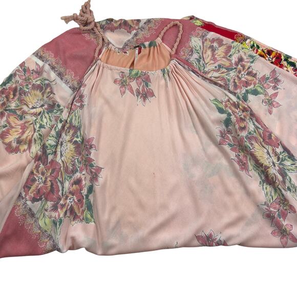 Free People Boho Hippie Tropical Mind's Eye Maxi Dress Women's Size Medium - Picture 5 of 9